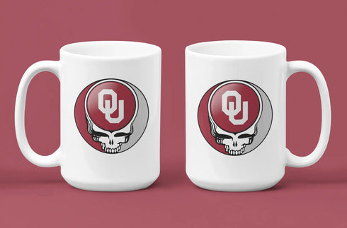 Grateful Dead - University of Oklahoma Stealie 15 Ounce Coffee Mug - StealieShop